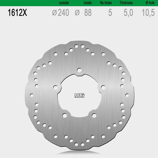 Bremsscheibe NG1612X passend für Kawasaki und Kymco
