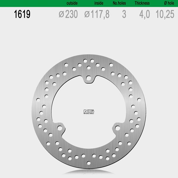 Bremsscheibe NG1619 passend für Yamaha