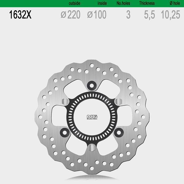 Bremsscheibe NG1632X passend für Kawasaki