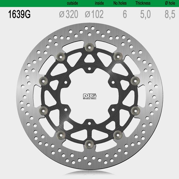 Bremsscheibe NG1639G passend für Suzuki