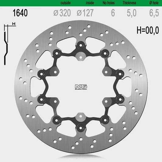 Bremsscheibe NG1640 passend für Husqvarna