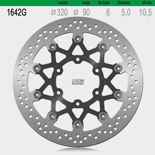 Bremsscheibe NG1642G passend für Husqvarna und KTM