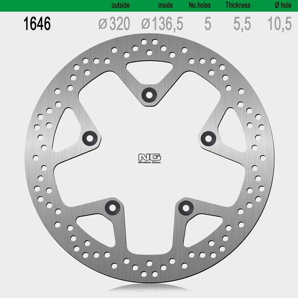 Bremsscheibe NG1646 passend für BMW
