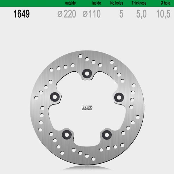 Bremsscheibe NG1649 passend für Suzuki