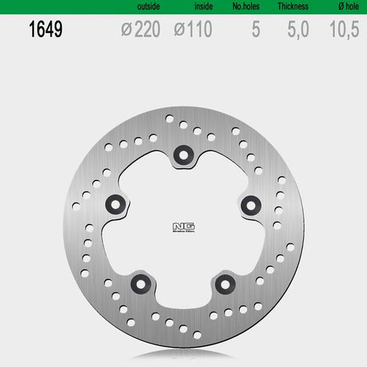 Bremsscheibe NG1649 passend für Suzuki
