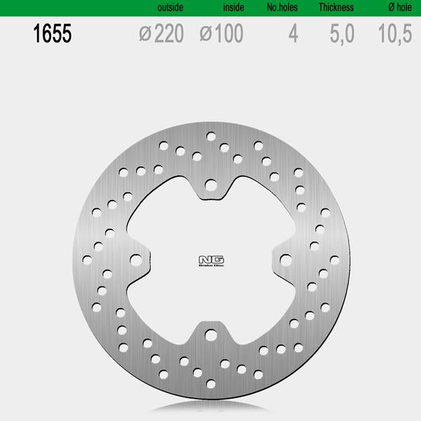 Bremsscheibe NG1655 passend für Kawasaki