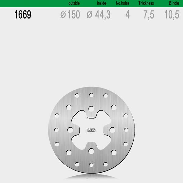 Bremsscheibe NG1669 passend für Cfmoto
