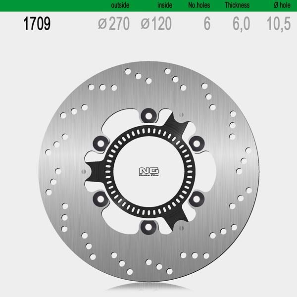 Bremsscheibe NG1709 passend für Kawasaki