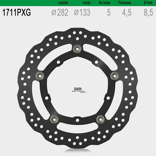 NG Bremsscheiben Set 1711PG Premium line passend für Yamaha