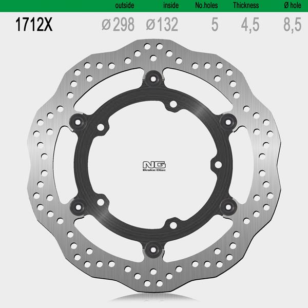 Bremsscheibe NG1712X passend für Yamaha