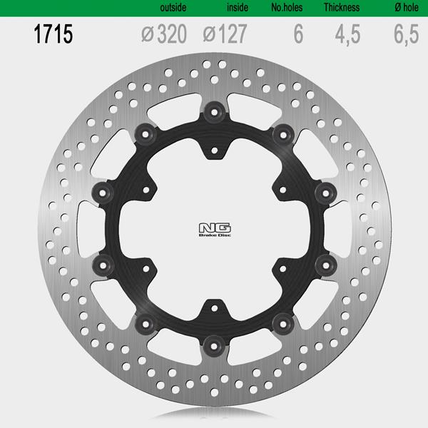 Bremsscheibe NG1715 passend für KTM