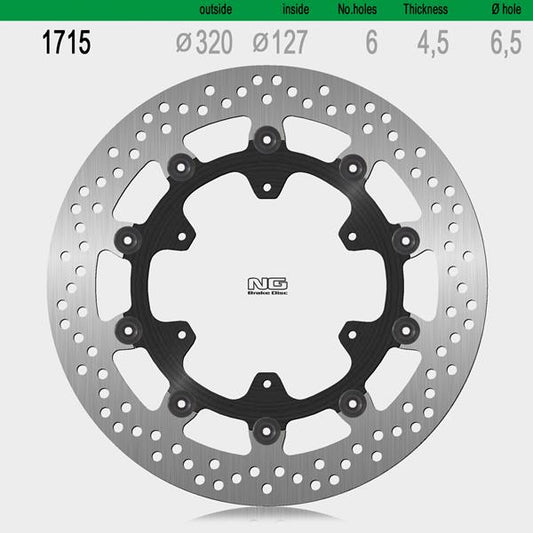 Bremsscheibe NG1715 passend für KTM
