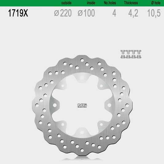 Bremsscheibe NG1719X passend für Kawasaki