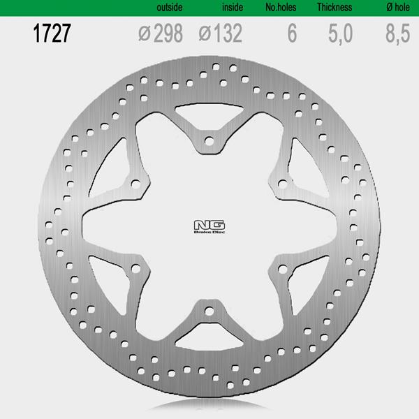 Bremsscheibe NG1727 passend für Yamaha