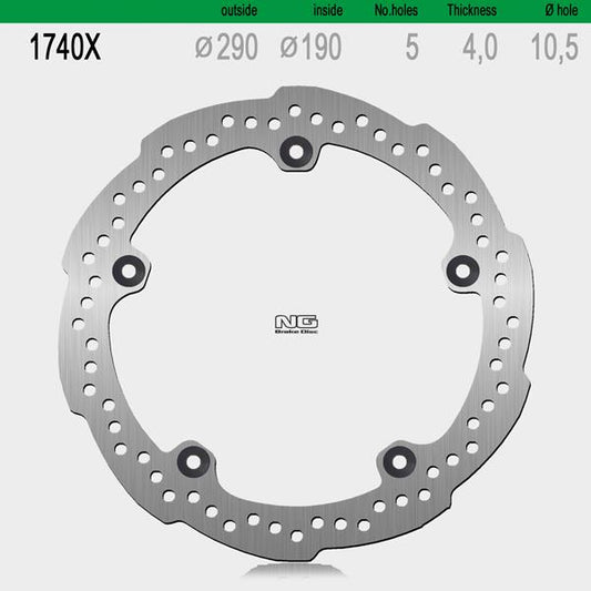 Bremsscheibe NG1740X passend für Suzuki