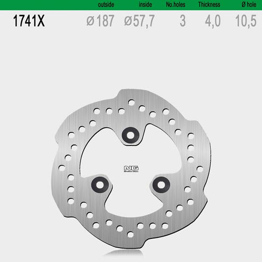Bremsscheibe NG1741X passend für Suzuki