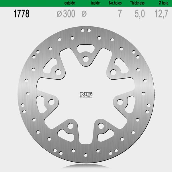 Bremsscheibe NG1778 passend für Harley-Davidson