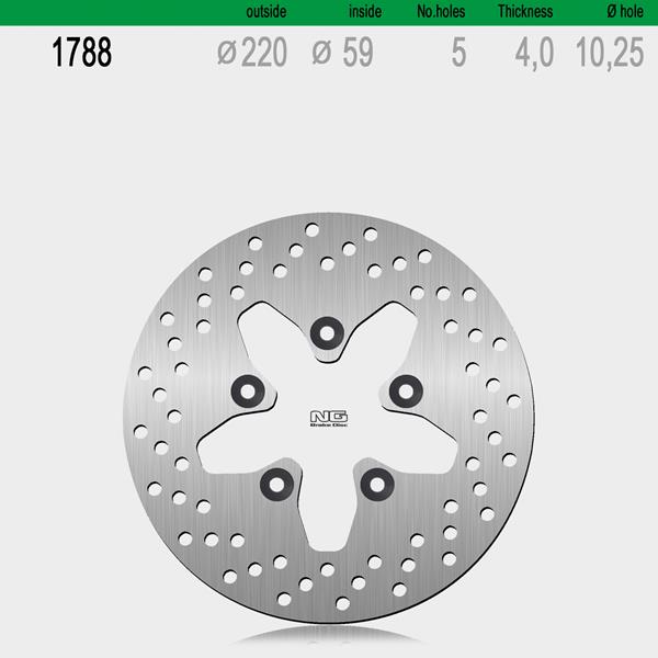 Bremsscheibe NG1788 passend für SYM