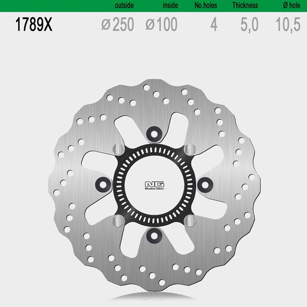Bremsscheibe NG1789X passend für Kawasaki