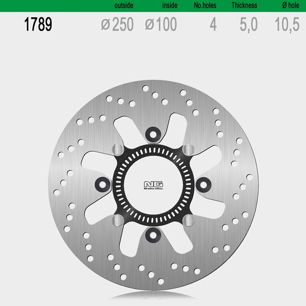 Bremsscheibe NG1789 passend für Kawasaki