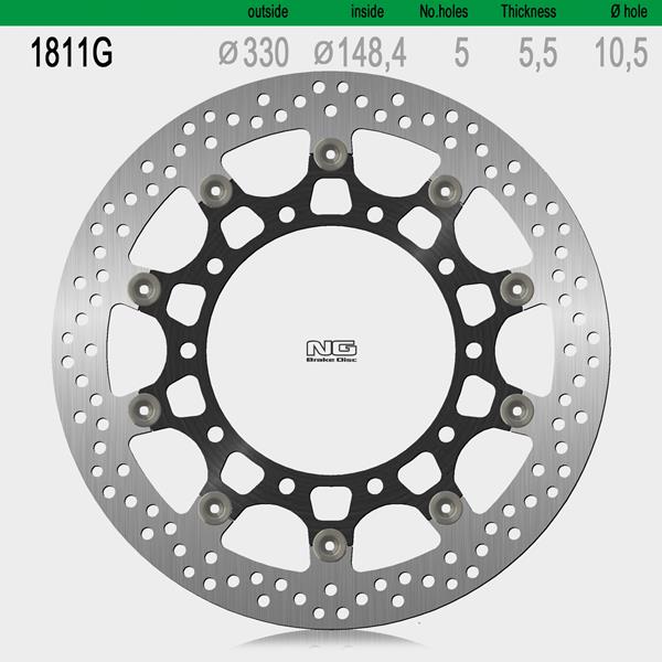 Bremsscheibe NG1811G passend für Kawasaki