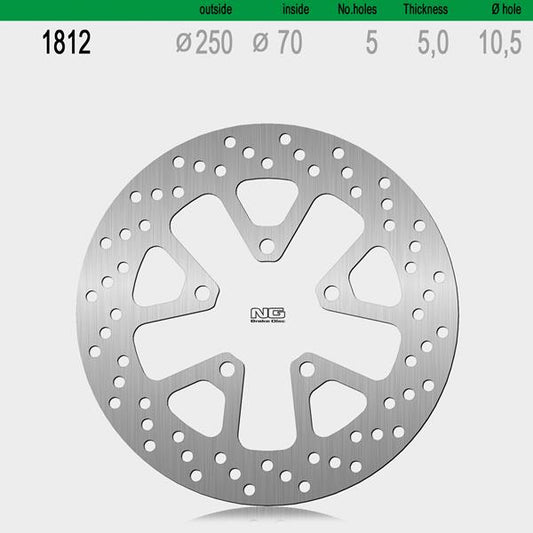 Bremsscheibe NG1812 passend für Kawasaki