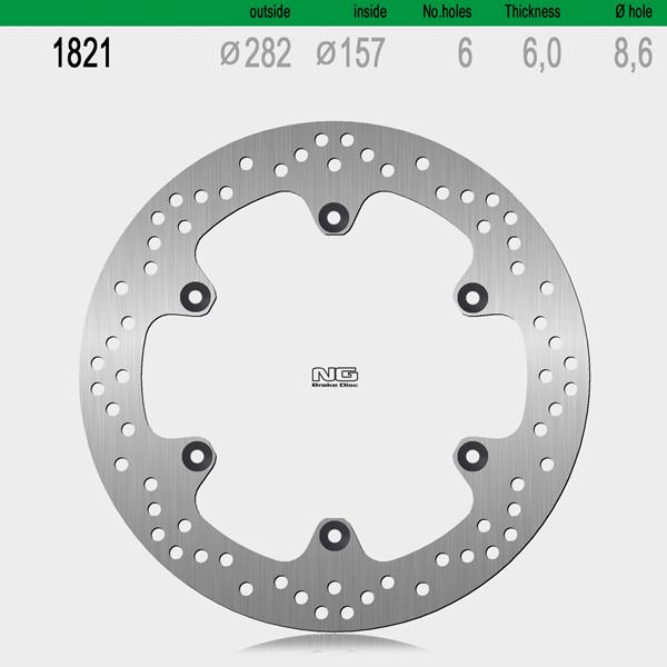 Bremsscheibe NG1821 passend für Moto Guzzi