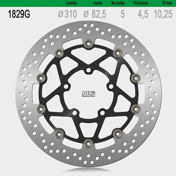 Bremsscheibe NG1829G passend für Triumph