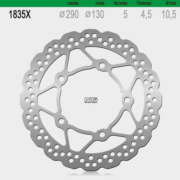 Bremsscheibe NG1835X passend für Kawasaki