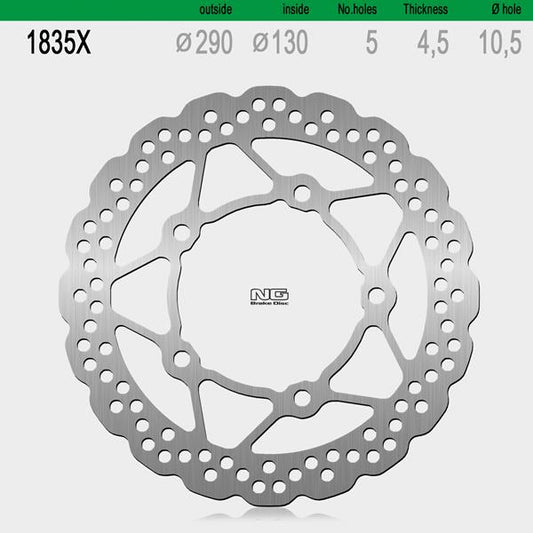 Bremsscheibe NG1835X passend für Kawasaki