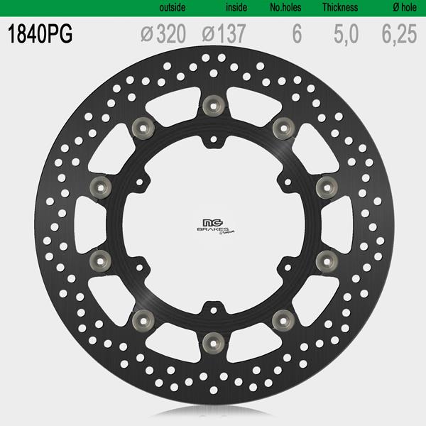 NG Bremsscheiben Set 1840PG Premium line passend für Husqvarna und KTM