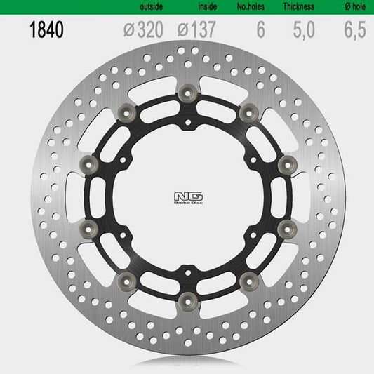 Bremsscheibe NG1840 passend für Husqvarna und KTM