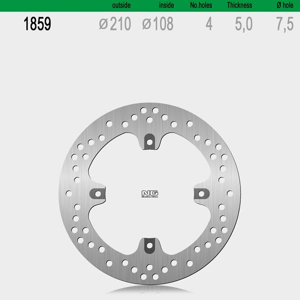 Bremsscheibe NG1859 passend für MV Agusta