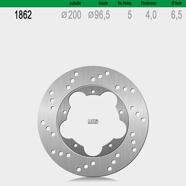 Bremsscheibe NG1862 passend für Vespa