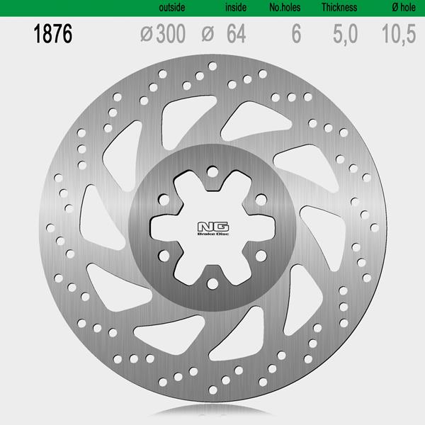 Bremsscheibe NG1876 passend für Royal Enfield
