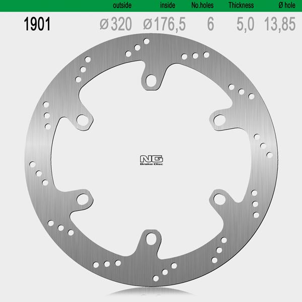 Bremsscheibe NG1901 passend für Ducati