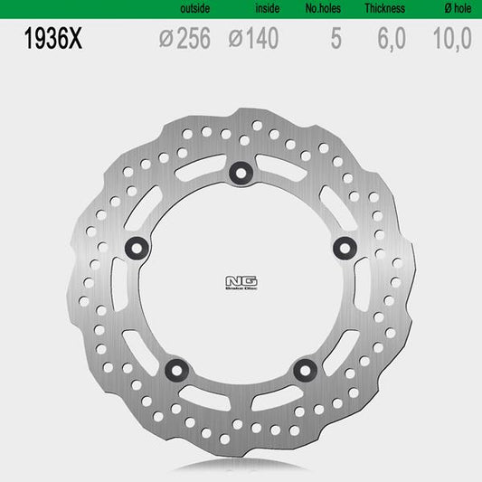 Bremsscheibe NG1936X passend für Honda