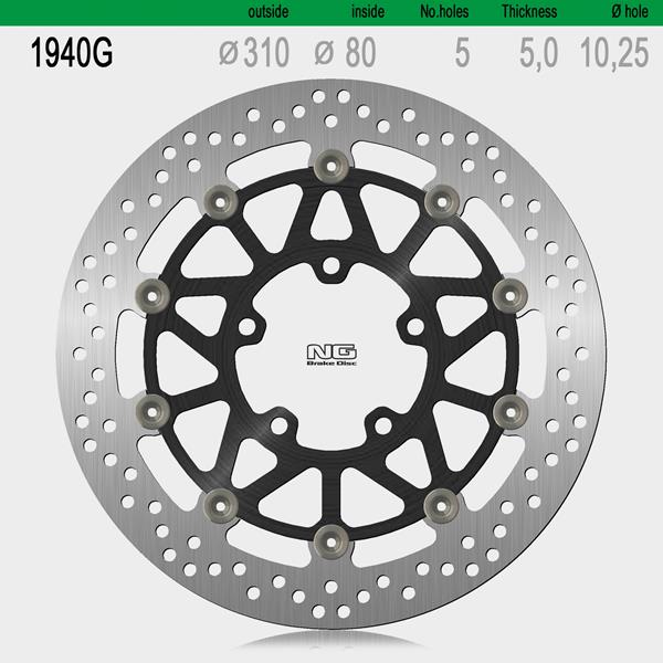 Bremsscheibe NG1940G passend für Kawasaki