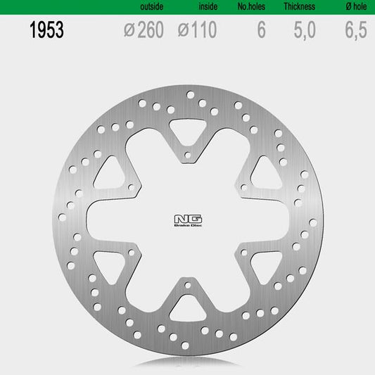 Bremsscheibe NG1953 passend für Husqvarna und KTM