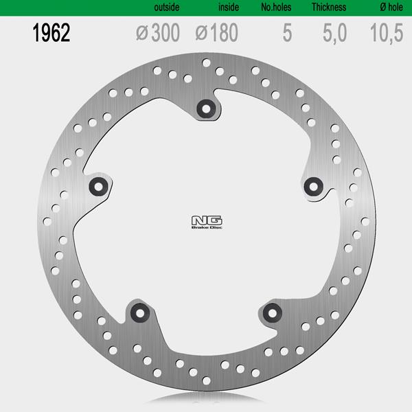 Bremsscheibe NG1962 passend für Zontes