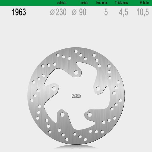 Bremsscheibe NG1963 passend für Zontes