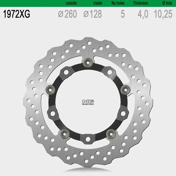 Bremsscheibe NG1972XG passend für SYM