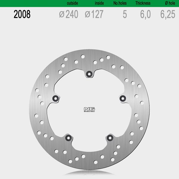 Bremsscheibe NG2008 passend für Peugeot