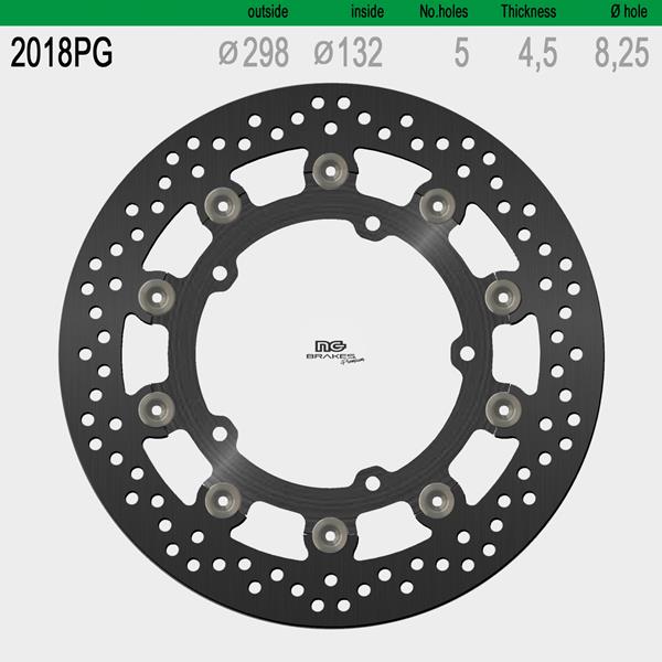 NG Bremsscheiben Set 2018PG Premium line passend für Yamaha