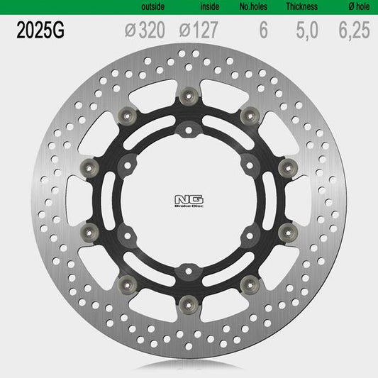 Bremsscheibe NG2025G passend für GasGas, Husqvarna und KTM