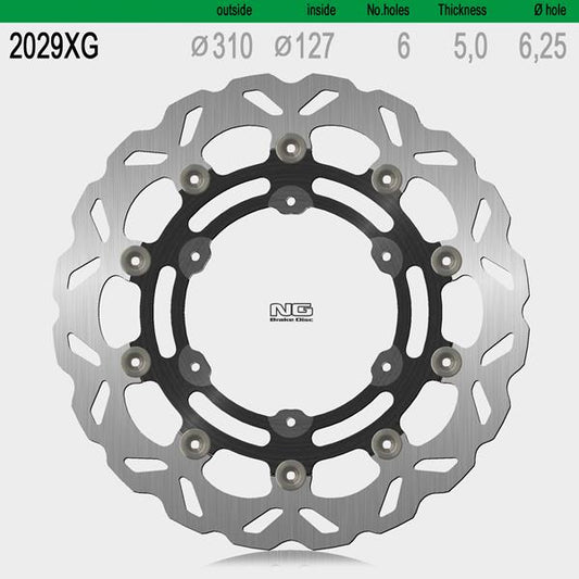 Bremsscheibe NG2029XG passend für Husaberg, Husqvarna und KTM