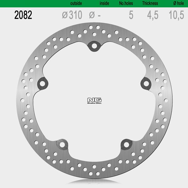 Bremsscheibe NG2082 passend für Triumph