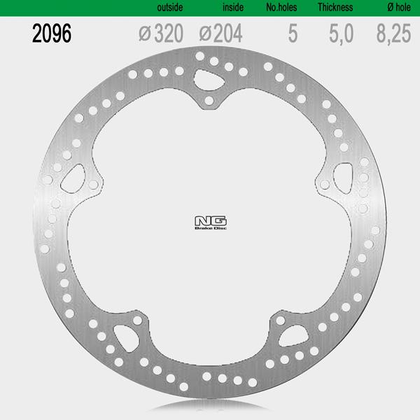 Bremsscheibe NG2096 passend für KTM und Triumph