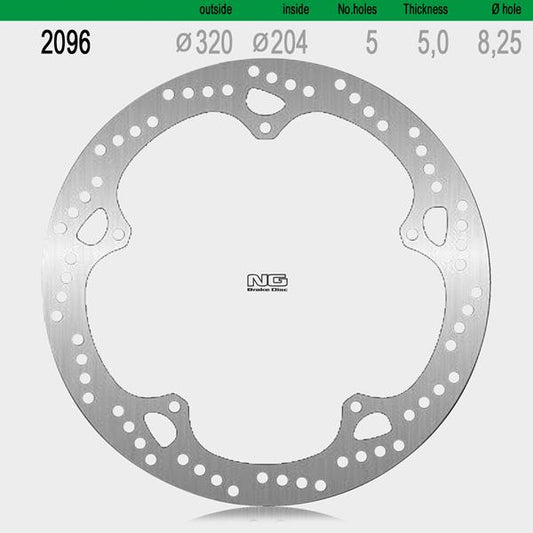 Bremsscheibe NG2096 passend für KTM und Triumph