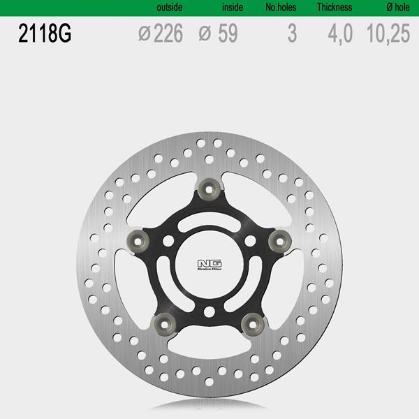 Bremsscheibe NG2118G passend für SYM